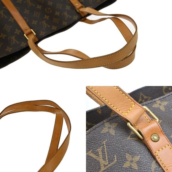 LOUIS VUITTON Sac Shopping Shoulder Tote Bag Monogram Leather BN - Picture 8 of 16